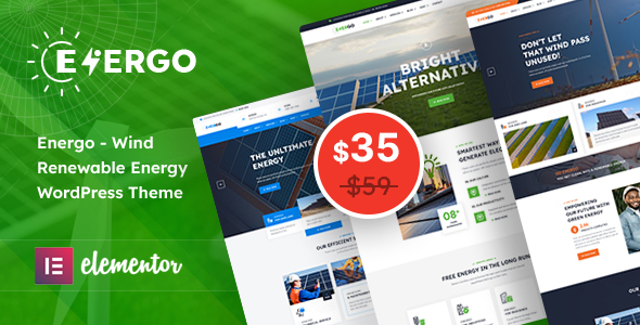 Energo - Wind Renewable Energy WordPress Theme icon