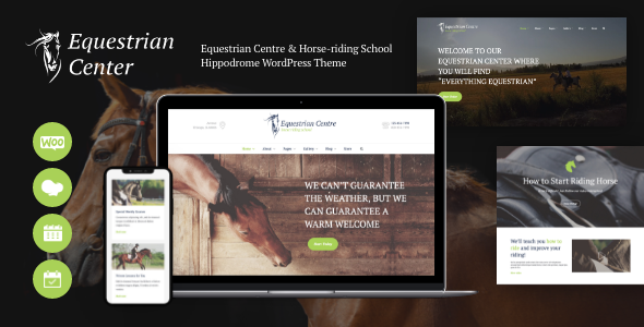 Equestrian Centre & Horse-riding School Hippodrome WordPress Theme icon
