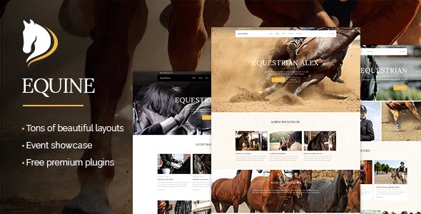 Equine - An Equestrian and Horse Riding Club Theme icon