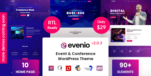 Evenio - Event Conference WordPress Theme icon