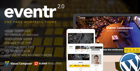 Eventr - One Page Event WordPress Theme icon