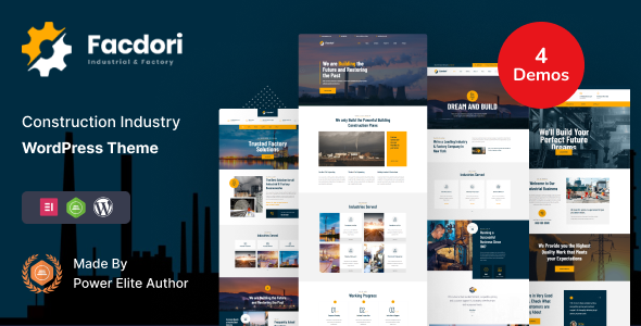 Facdori - Factory and Industrial Business WordPress Theme icon