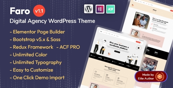 Faro - Digital Business Agency WordPress Theme icon