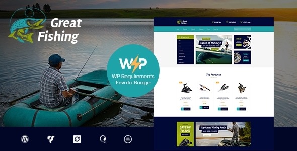 Fishing and Hunting Hobby WordPress Theme icon