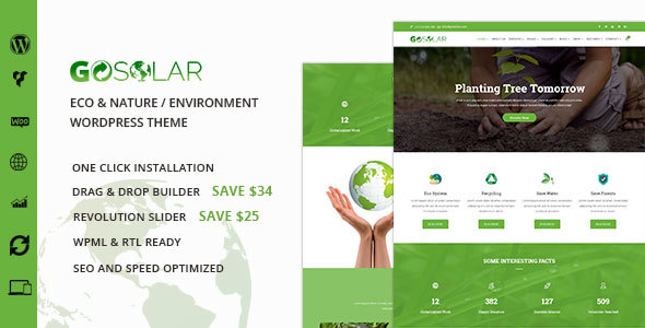 GoSolar - Eco Environmental & Nature WordPress Theme icon