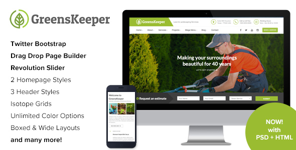 GreensKeeper - Gardening & Landscaping Responsive WordPress Theme icon