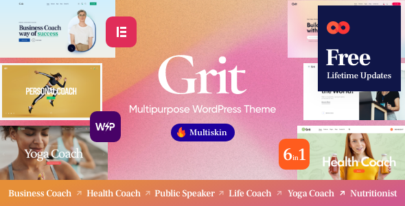 Grit - Coaching & Online Courses Multiskin WordPress Theme icon
