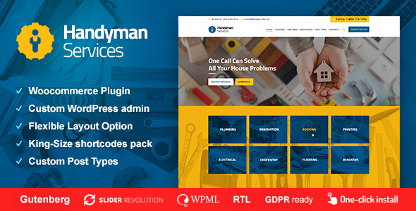 Handyman Services - Construction & Renovation WordPress Theme icon