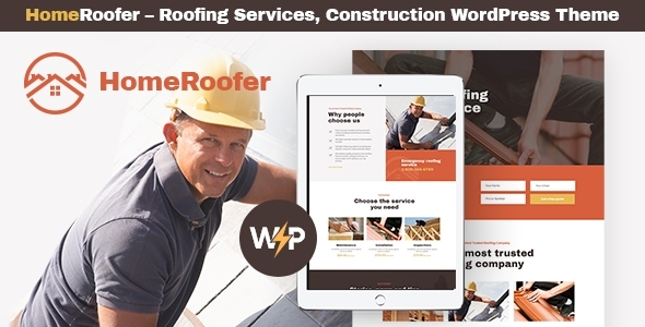 HomeRoofer | Roofing Company Services & Construction WordPress Theme icon