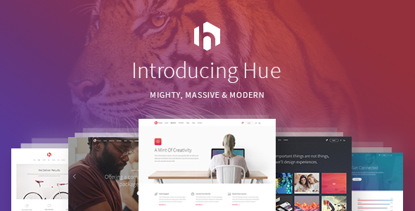 Hue - Startup Landing Page Theme icon