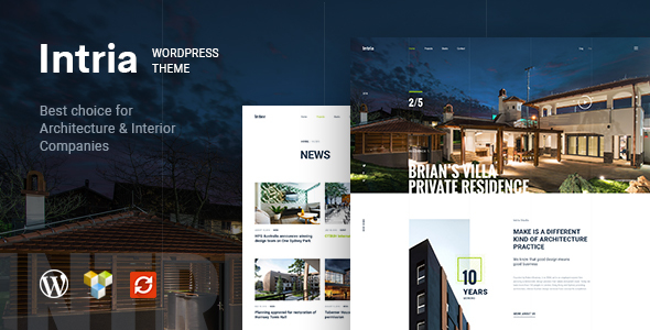 Intria - Architecture and Interior WordPress Theme icon