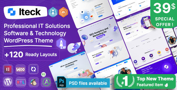 Iteck - Software & Technology WordPress Theme icon
