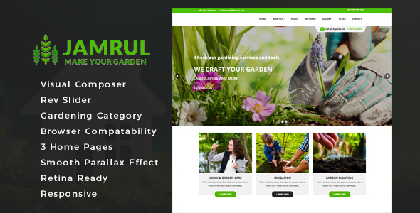 Jamrul - Landscaping WordPress Theme icon