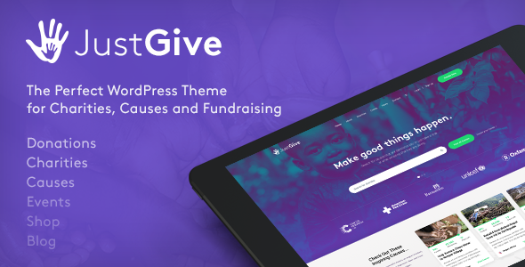 JustGive - Charity & Fundraising WordPress Theme icon
