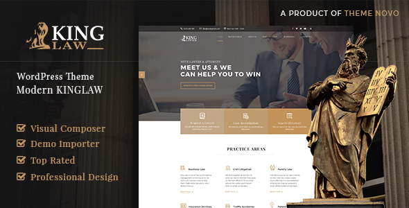Kinglaw - Attorney & Lawyer WordPress Theme icon