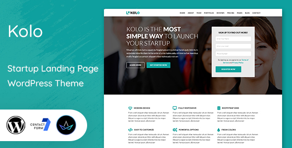 Kolo - Startup Landing Page WordPress Theme icon
