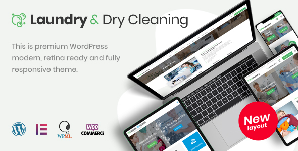 Laundry, Dry Cleaning Services WordPress Theme icon