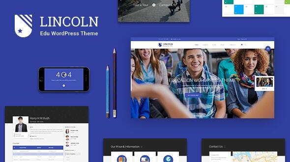 Lincoln - Education Material Design WordPress Theme icon