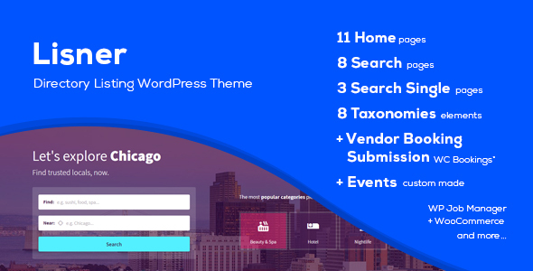 Lisner - Modern Directory Listing WordPress Theme icon