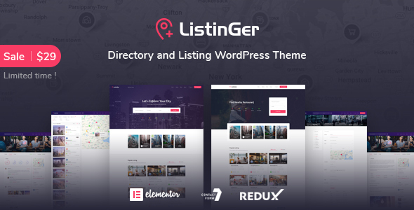 Listinger - Directory & Listing WordPress Theme icon