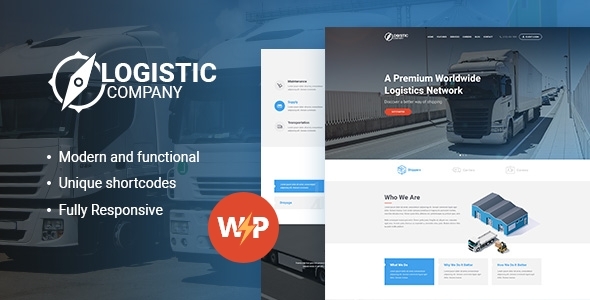 Logistics / Transportation and Warehousing Shipment WordPress Theme icon