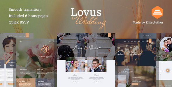 Lovus - Wedding Planner WordPress Theme icon
