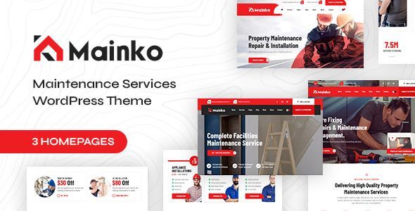 Mainko - Repair & Maintenance Services WordPress Theme icon