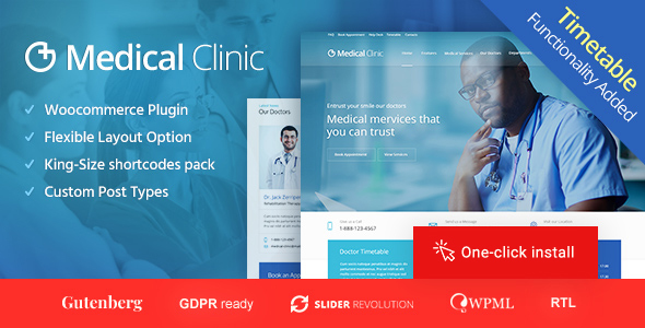 Medical Clinic - Doctor and Hospital Health WordPress Theme icon