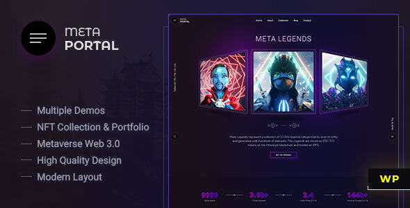 MetaPortal - NFT Portfolio WordPress Theme icon