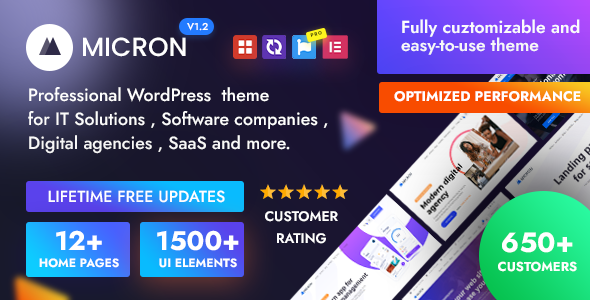 Micron - Technology IT Solutions & Software WordPress Theme icon