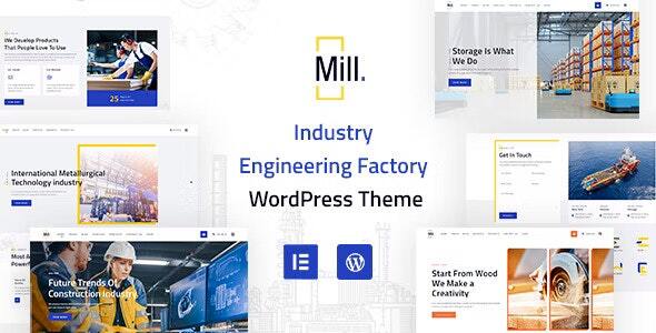 Mill | Industry Engineering Factory WordPress Theme icon