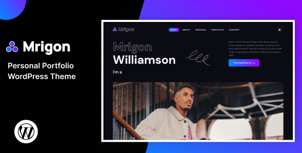 Mrigon – Personal Portfolio WordPress Theme icon