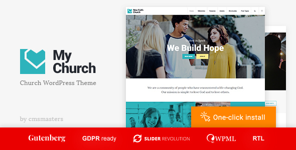 My Church - Religion WordPress Theme with Events, Donations & Sermons icon