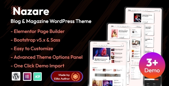 Nazare - Blog & Magazine WordPress Theme icon