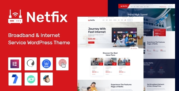 Netfix – Broadband & Internet Services WordPress Theme + RTL icon