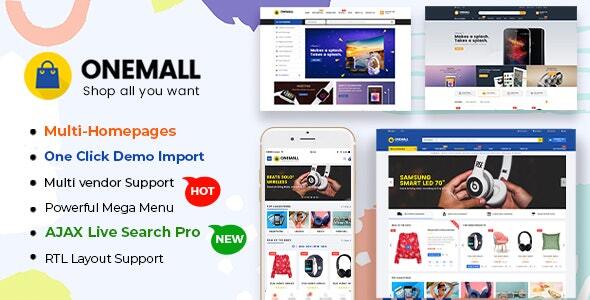 OneMall - eCommerce MarketPlace WooCommerce WordPress Theme (Mobile Layouts Included) icon