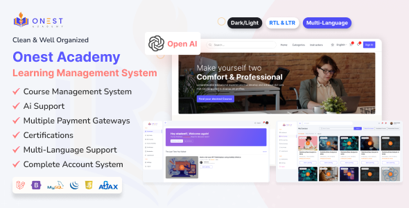 Onest Academy - Learning Management System Web Application icon
