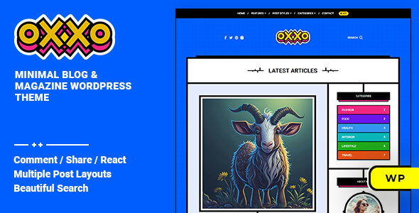 Oxxo - Blog & Magazine WordPress Theme icon