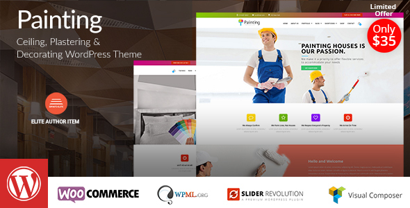 Painting - Ceiling & Decorating WordPress Theme icon