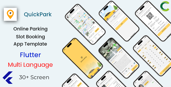 Parking Spot Booking App| Car Parking App| Smart Parking App | Flutter | Parkspot | Multi Language image