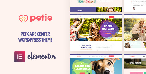 Petie - Pet Care Center & Veterinary WordPress Theme icon