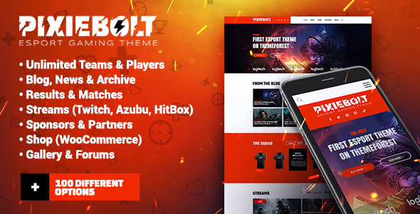 PixieBolt | eSports Gaming Theme For Clans & Organizations icon