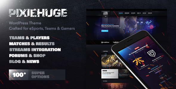 PixieHuge | eSports Gaming Theme For Clans & Organizations icon