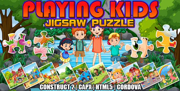 Playing Kids Jigsaw Puzzle Game (CAPX | HTML5 | Cordova) icon