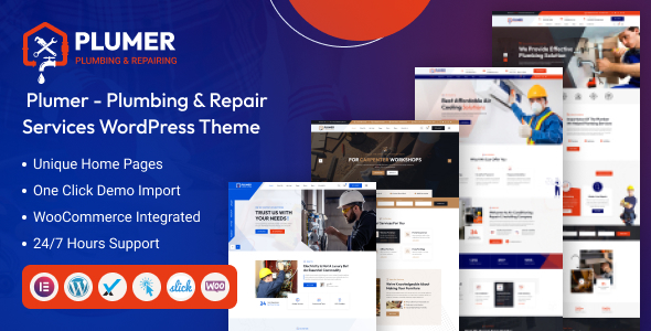 Plumer - Plumbing & Repair Services WordPress Theme icon