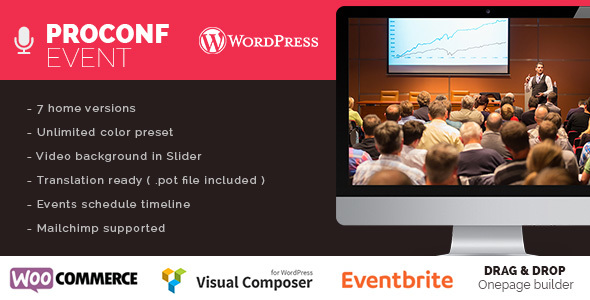 Proconf Event Conference Meetup WordPress Theme icon