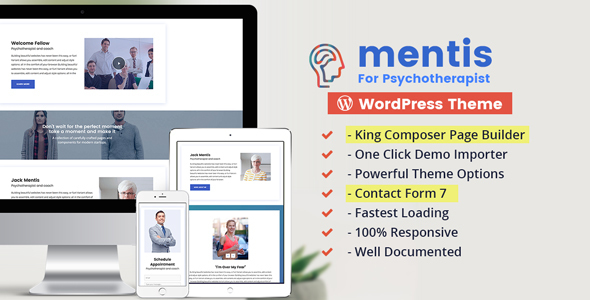 Psychologist- WordPress Theme Mentis for Therapists, Psychiatrists & Life coaches icon