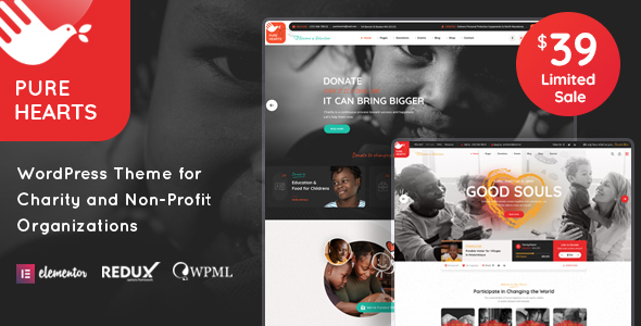 Pure Hearts - Charity & Nonprofit WordPress Theme icon