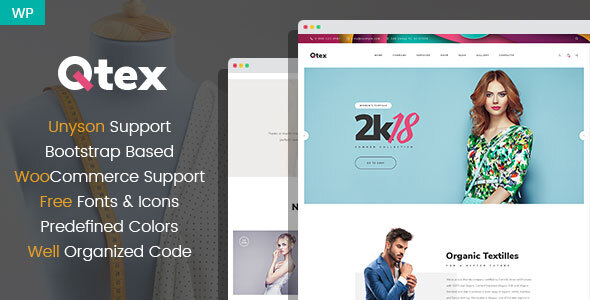 Qtex - Manufacturing and Clothing Company WordPress theme icon