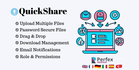 QuickShare - File transfer & sharing module for Perfex CRM icon